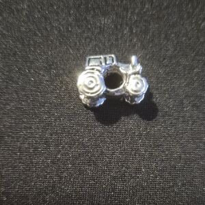 Silver Tractor Charm